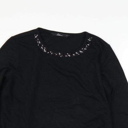 BM Womens Black   Pullover Jumper Size S