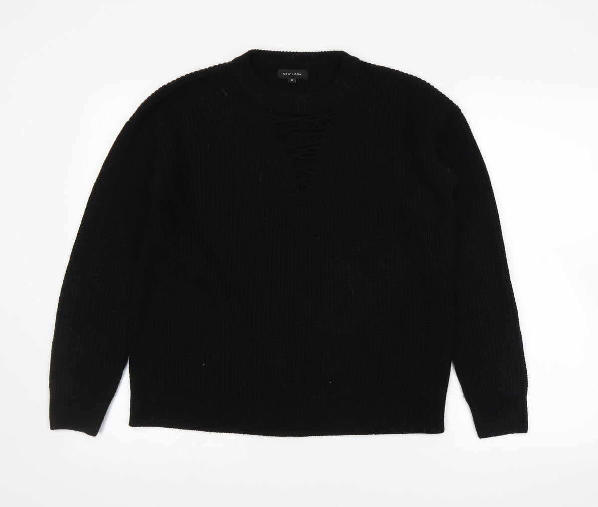 New Look Womens Black   Pullover Jumper Size 12