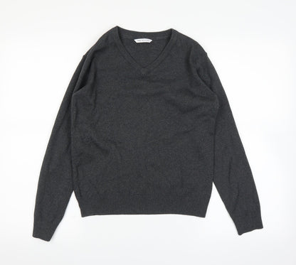 Marks and Spencer Girls Grey   Pullover Jumper Size 13 Years