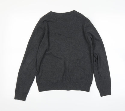 Marks and Spencer Girls Grey   Pullover Jumper Size 13 Years