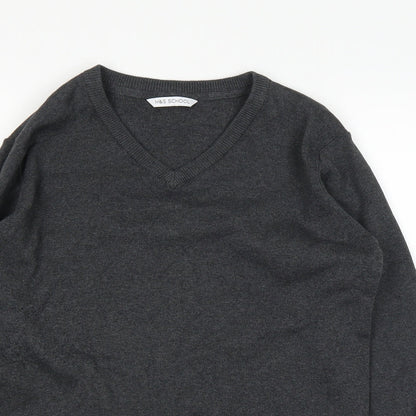 Marks and Spencer Girls Grey   Pullover Jumper Size 13 Years
