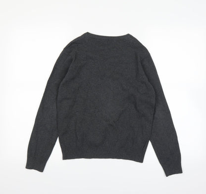 Marks and Spencer Girls Grey   Pullover Jumper Size 12-13 Years