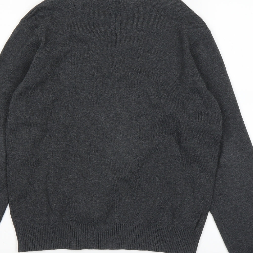 Marks and Spencer Girls Grey   Pullover Jumper Size 12-13 Years