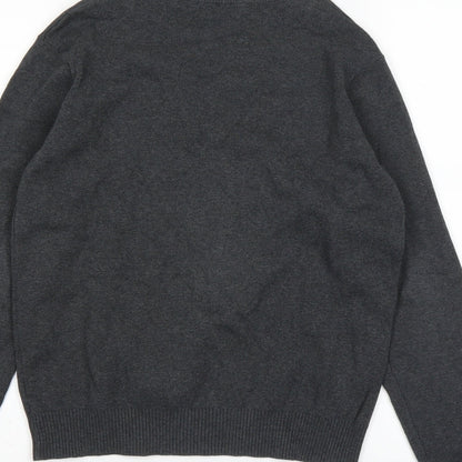 Marks and Spencer Girls Grey   Pullover Jumper Size 12-13 Years