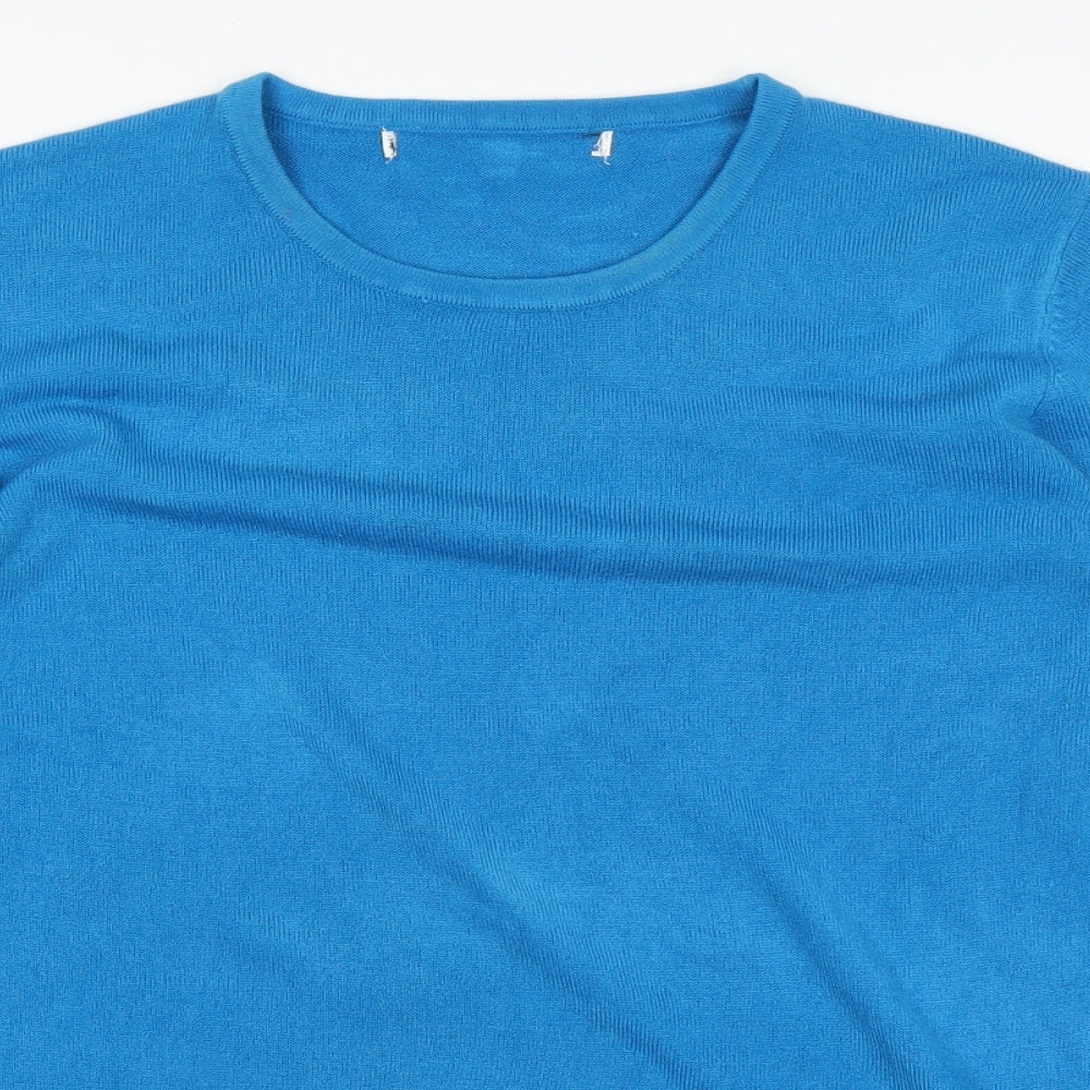 Preworn Mens Blue    T-Shirt Size L