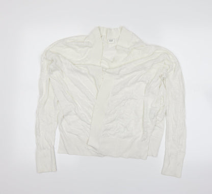 Gap Womens White   Cardigan Jumper Size S
