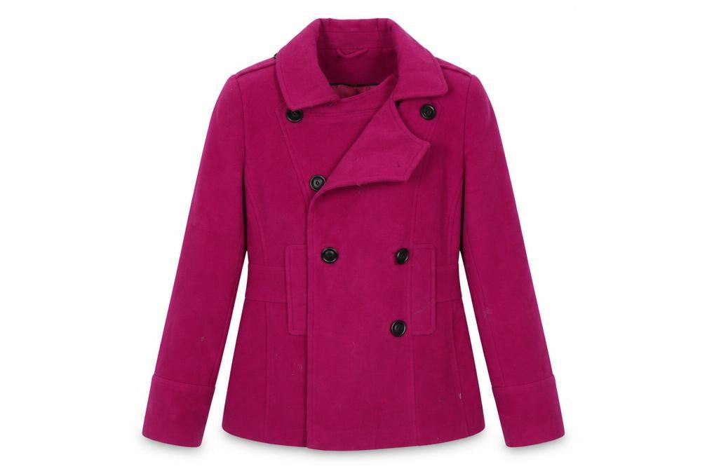 Womens UK Size 14 F&F Pink Overcoat