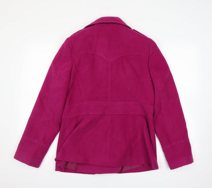 F&F Womens Pink   Overcoat Coat Size 14