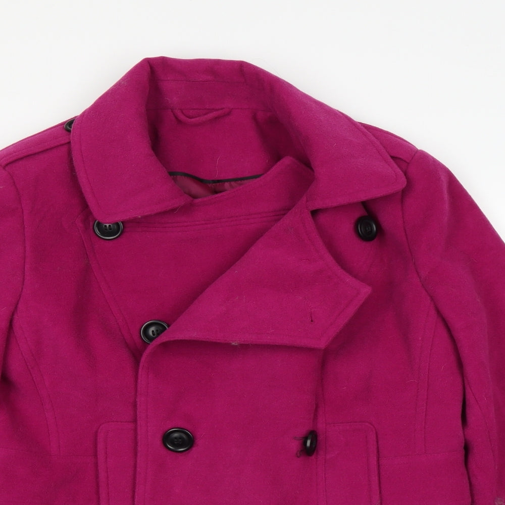 F&F Womens Pink   Overcoat Coat Size 14