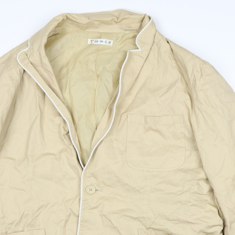 Mens UK Size M twice Beige Jacket
