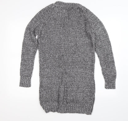 Boohoo Womens Grey  Knit Pullover Jumper Size S