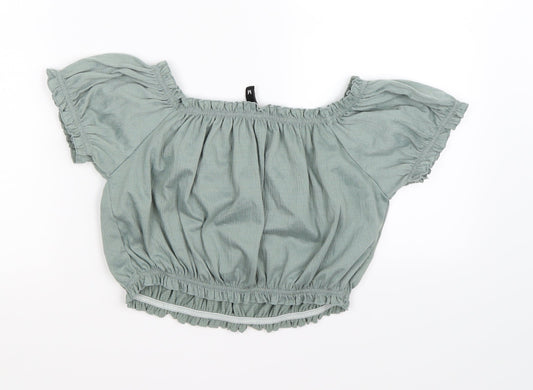 Divided Womens Green   Cropped T-Shirt Size M