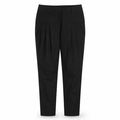 mare sole Womens Black Striped  Trousers  Size 10 L31 in