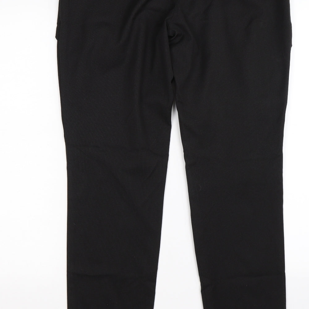 mare sole Womens Black Striped  Trousers  Size 10 L31 in