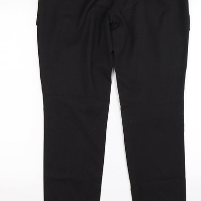 mare sole Womens Black Striped  Trousers  Size 10 L31 in