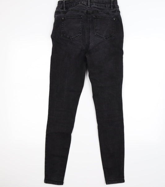 /denim Womens Black  Denim Skinny Jeans Size 12 L27 in