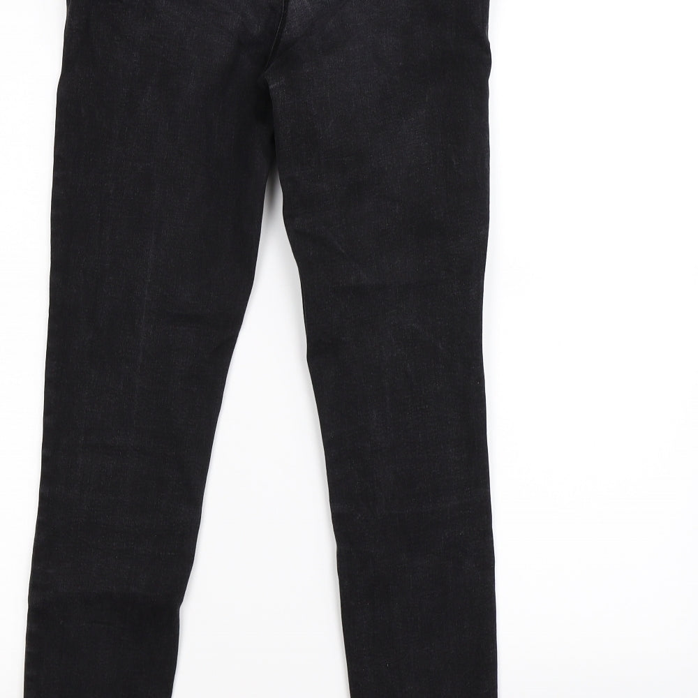 /denim Womens Black  Denim Skinny Jeans Size 12 L27 in