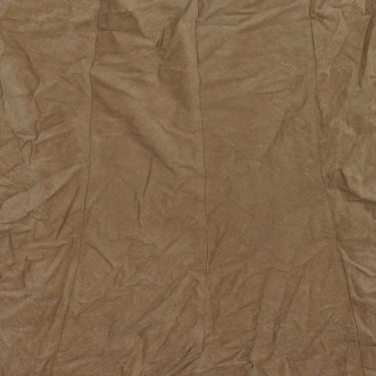 isle Womens Beige Striped Velour Tulip Skirt Size 20