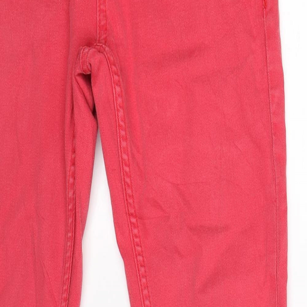 Topshop Womens Red  Denim Skinny Jeans Size S L28 in