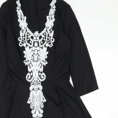 no brand Womens Black   Shirt Dress  Size S