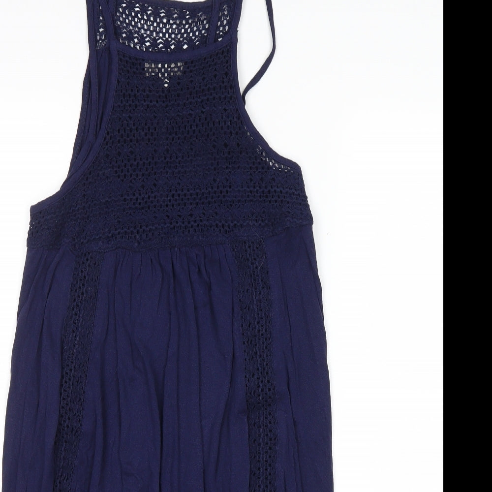 Papaya Womens Blue   Tank Dress  Size 8