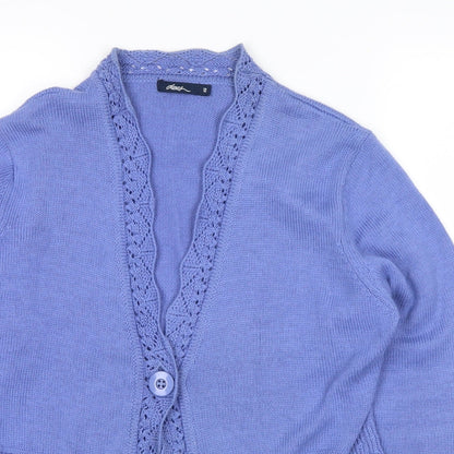 DASH Womens Blue   Cardigan Jumper Size 12