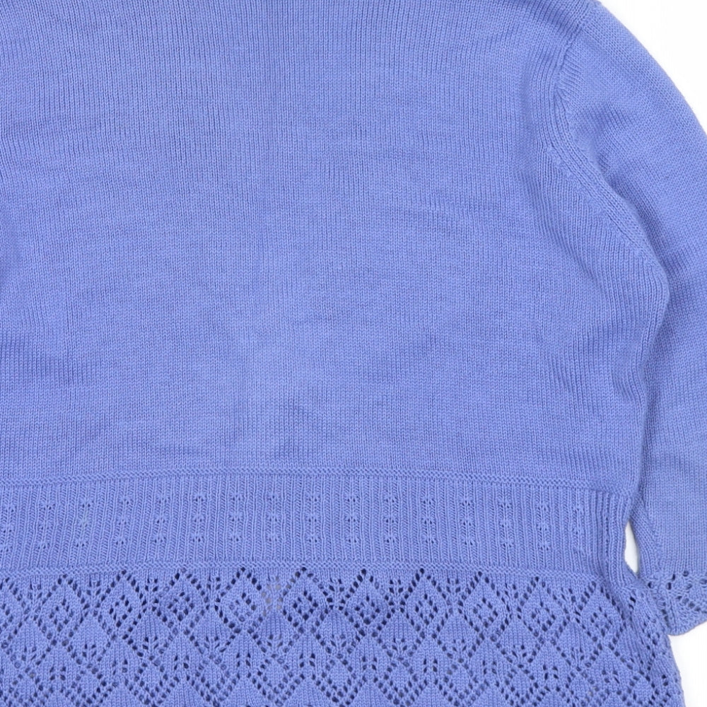 DASH Womens Blue   Cardigan Jumper Size 12