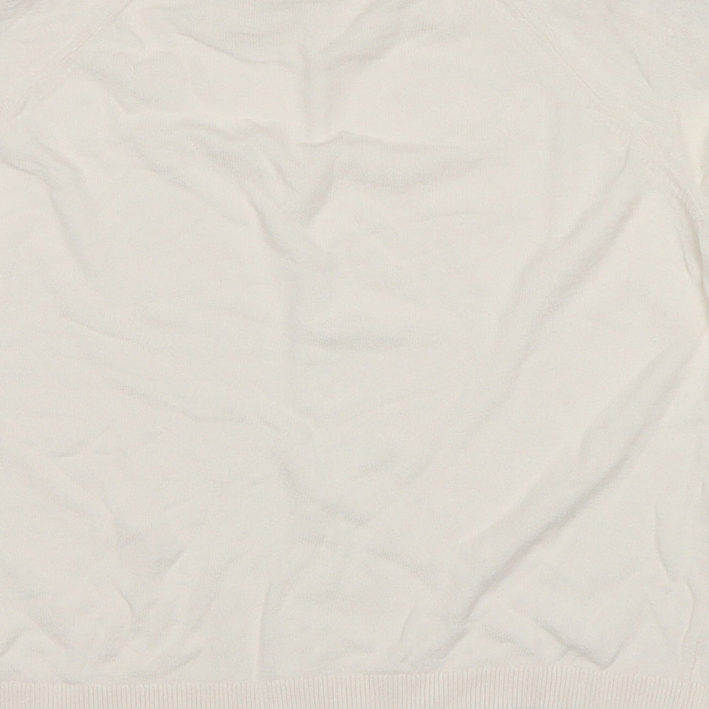 Marks and Spencer Womens White   Pullover Jumper Size 10