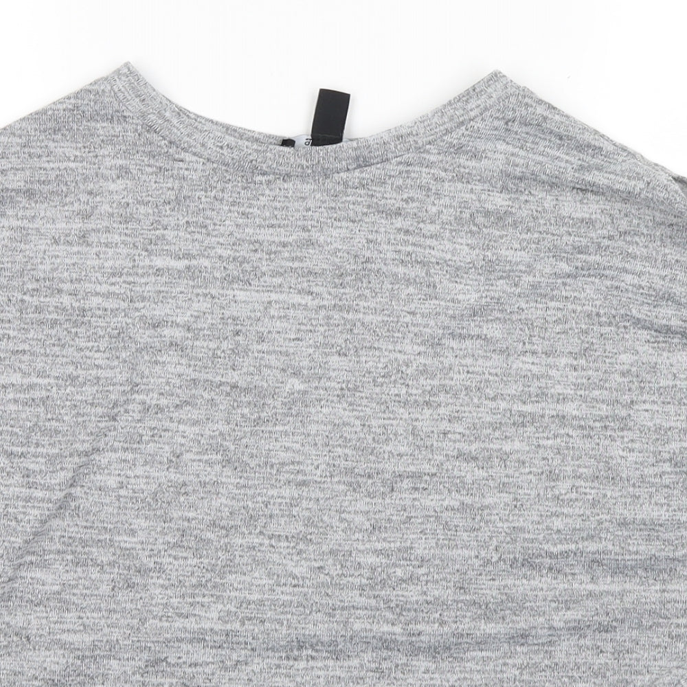 new look  Girls Grey   Pullover Jumper Size 14-15 Years  - holes on shoulder