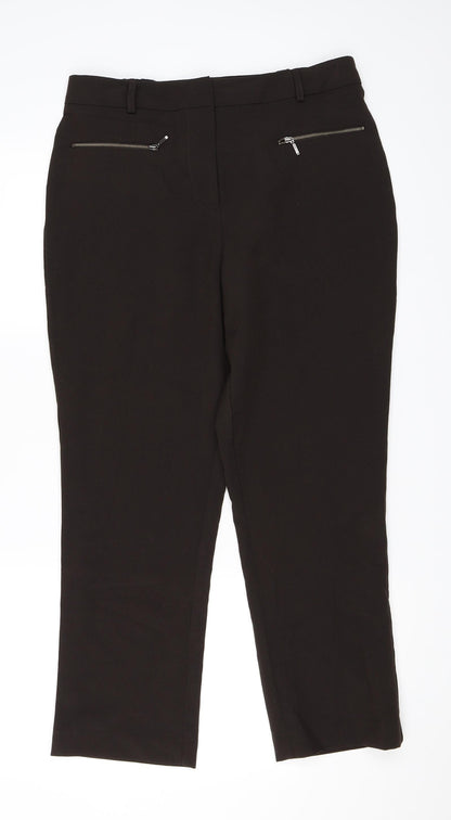 Womens UK Size 32 in Marisota Regular Fit  Brown Trousers