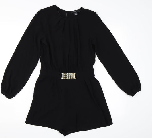 Primark Womens Black   Playsuit One-Piece Size 8  - Backless