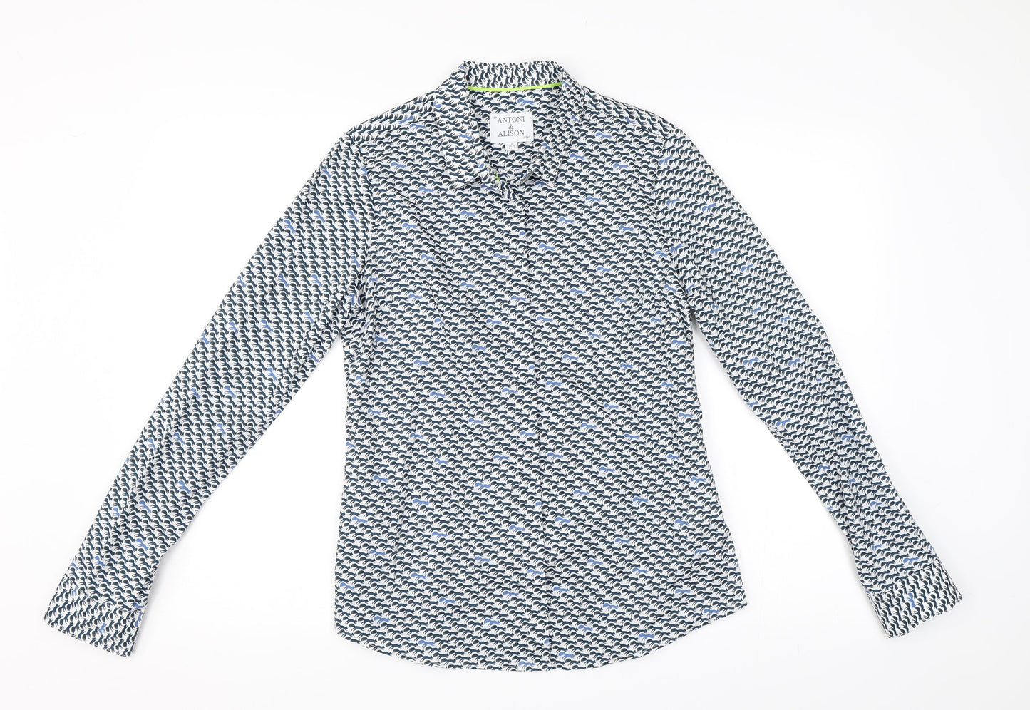 Anton & Alison Womens Blue   Basic Button-Up Size 10