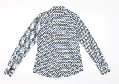 Anton & Alison Womens Blue   Basic Button-Up Size 10