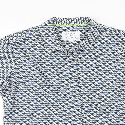 Anton & Alison Womens Blue   Basic Button-Up Size 10