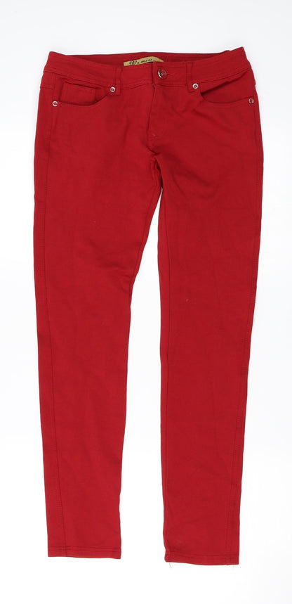 Womens UK Size XL VS Miss Regular Fit Skinny Red Jeans