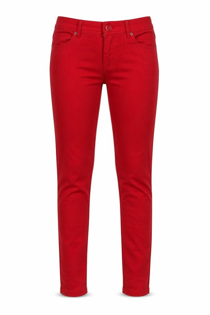 Womens UK Size XL VS Miss Regular Fit Skinny Red Jeans