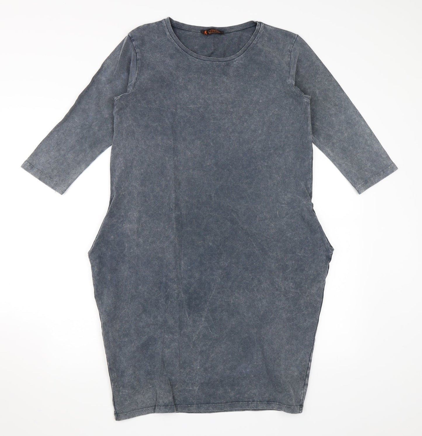 Mdg Collection Womens Grey   T-Shirt Dress  Size M
