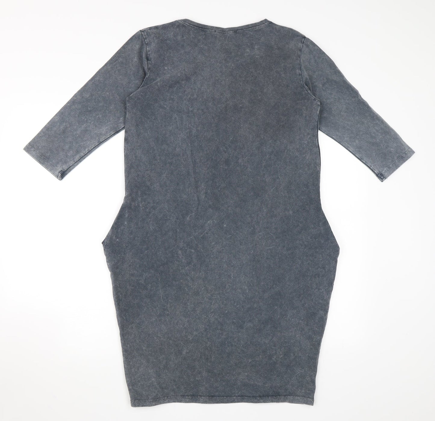 Mdg Collection Womens Grey   T-Shirt Dress  Size M