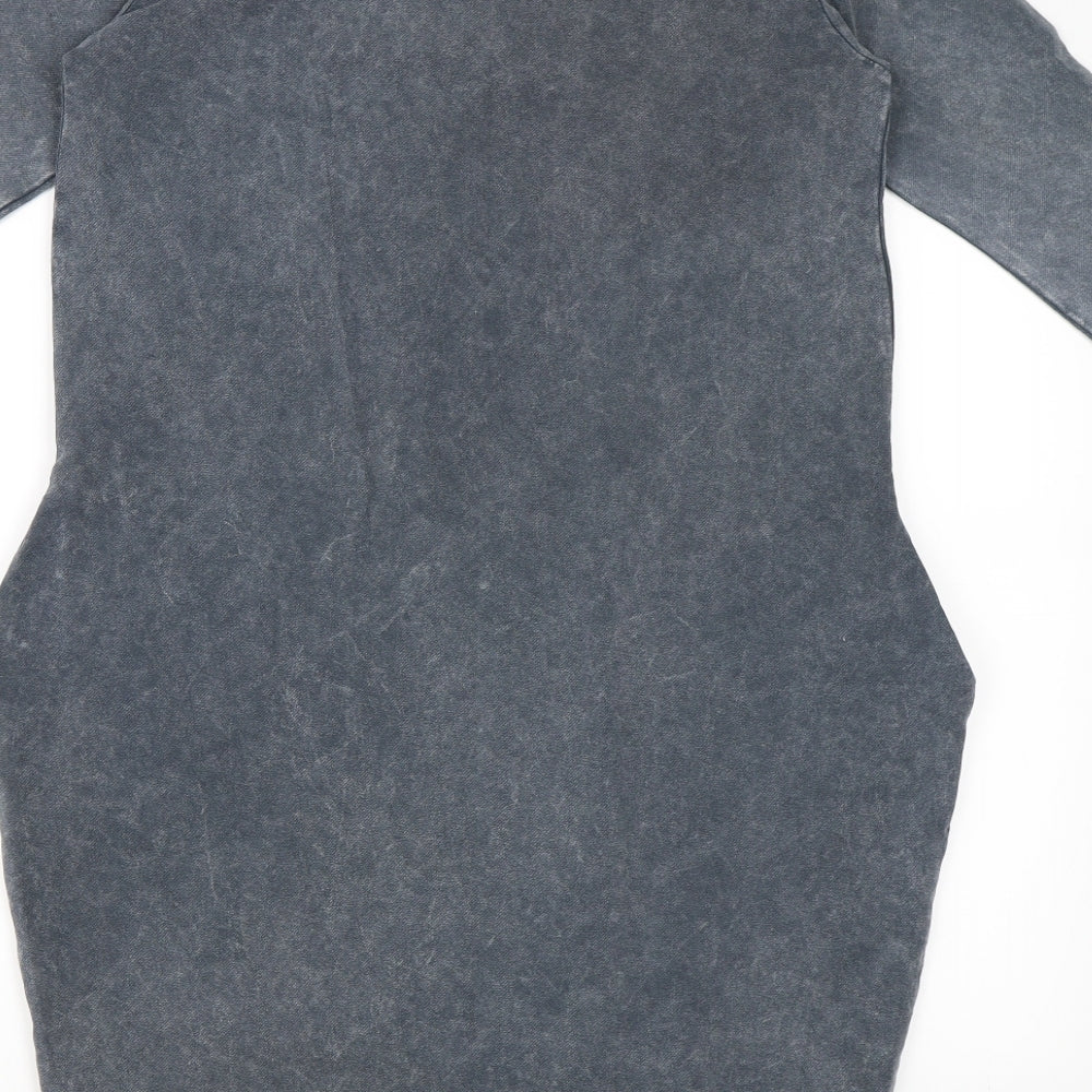 Mdg Collection Womens Grey   T-Shirt Dress  Size M