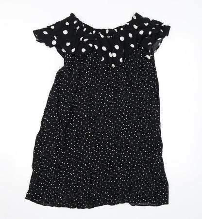 Newlook Womens Black Polka Dot  Mini  Size 12