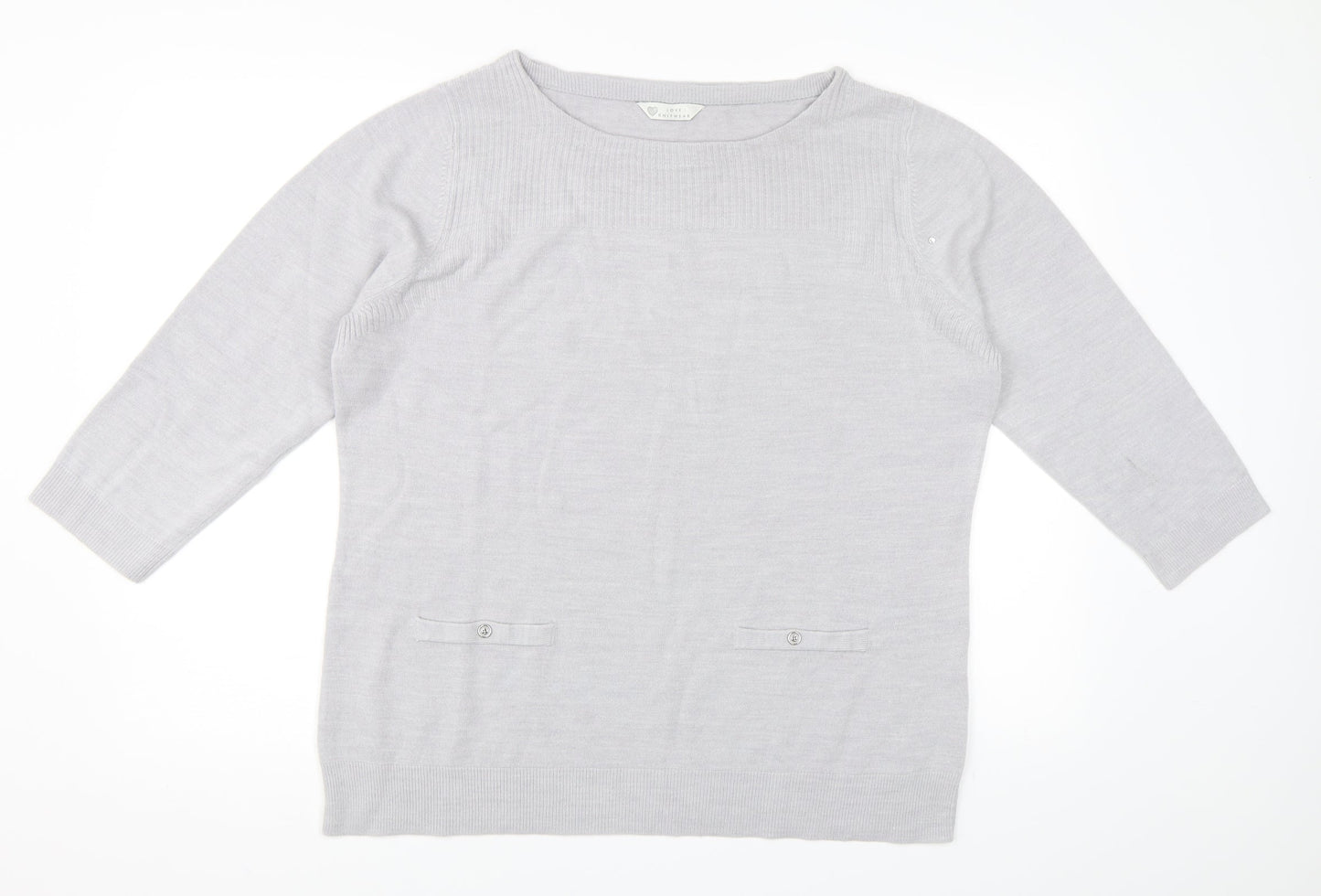 BHS Womens Grey   Pullover Jumper Size 18