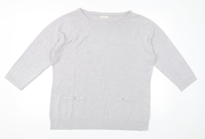 BHS Womens Grey   Pullover Jumper Size 18