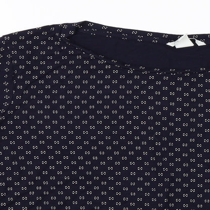 Womens UK Size L H&M Blue Basic T-Shirt