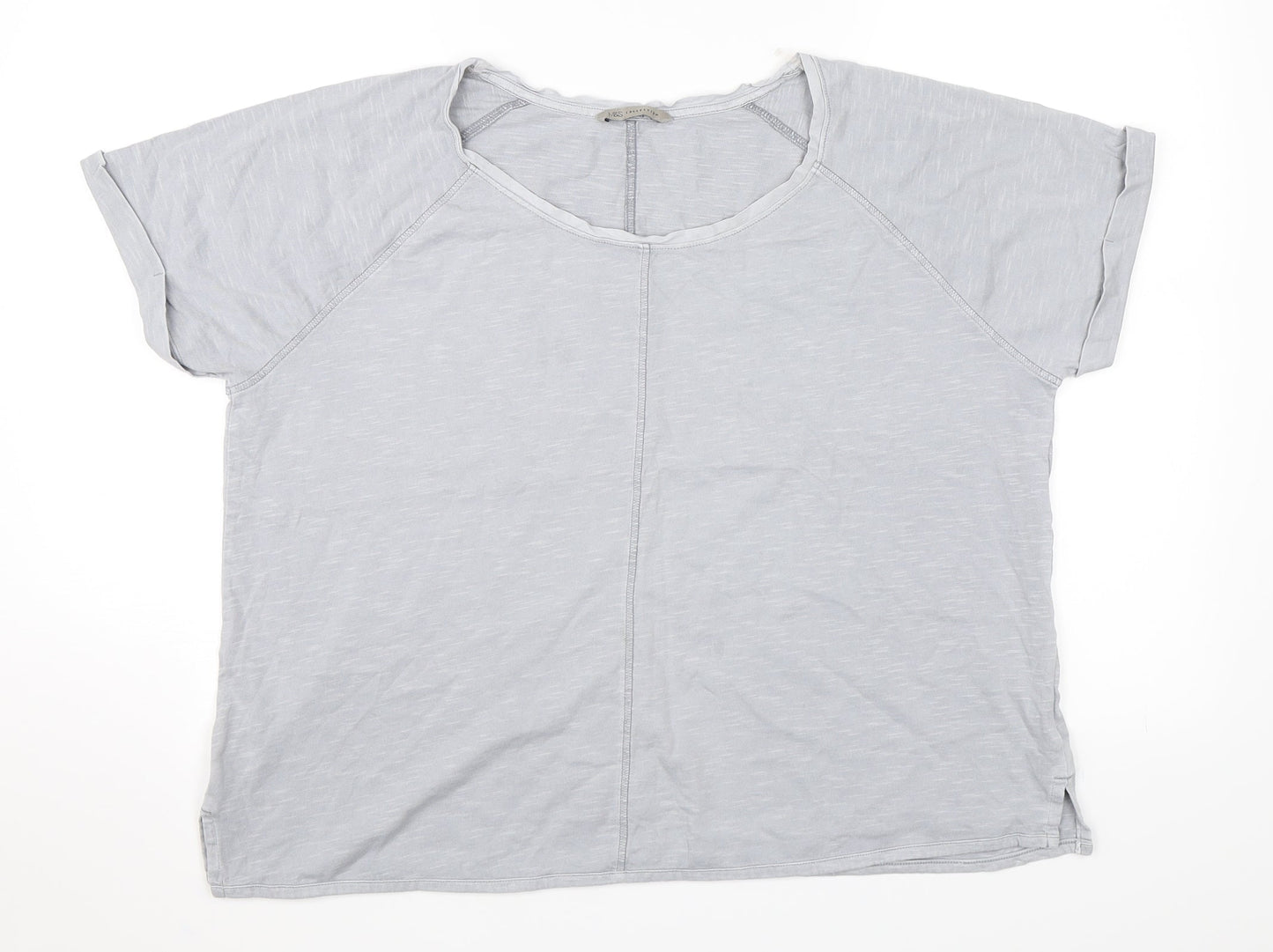 Womens UK Size 16 Marks and Spencer Grey Basic T-Shirt