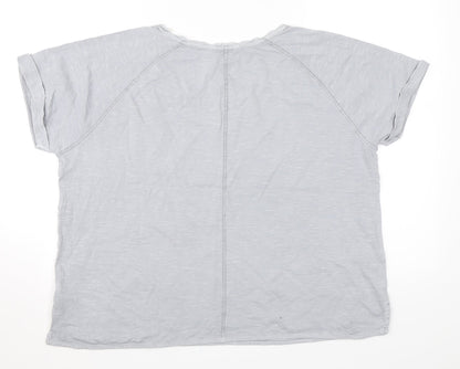 Womens UK Size 16 Marks and Spencer Grey Basic T-Shirt