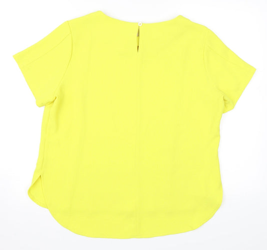 Primark Womens Yellow   Basic T-Shirt Size 16