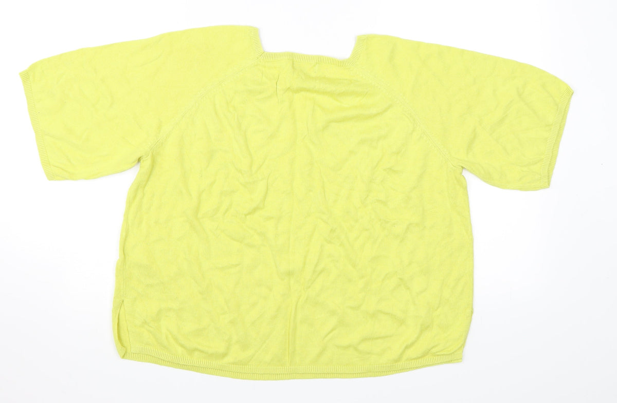 New Look Womens Yellow   Pullover Jumper Size 16