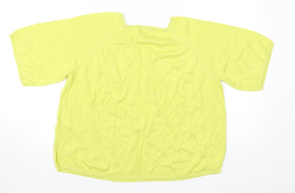 New Look Womens Yellow   Pullover Jumper Size 16