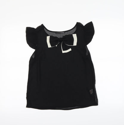 Womens UK Size 10 Atmosphere Black Basic Tank