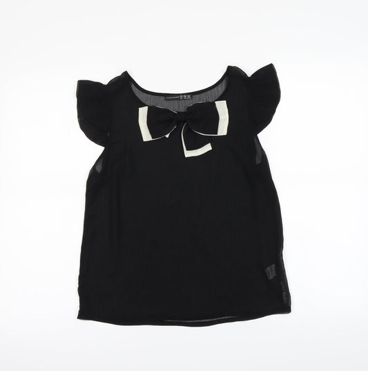 Womens UK Size 10 Atmosphere Black Basic Tank